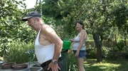 Elke und Mann Wolfgang im Garren