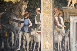 &bdquo;Zimmer der Eheleute&ldquo; im Herzogspalast von Mantua &ndash; Wandfresko von Andrea Mantegna