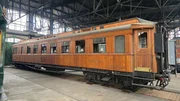 Speisen auf Gleisen: Historischer Speisewagen des Orient-Express im Ungarischen Eisenbahnmuseum. Speisen auf Gleisen: Historischer Speisewagen des Orient-Express im Ungarischen Eisenbahnmuseum.