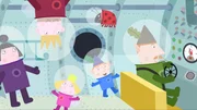 v.li.: Nanny Plum, King Thistle, Holly, Ben, Gaston, Mr. Elf v.li.: Nanny Plum, King Thistle, Holly, Ben, Gaston, Mr. Elf