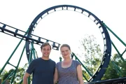 Checker Tobi mit Ärztin Anja im Bayernpark. Checker Tobi mit Ärztin Anja im Bayernpark.