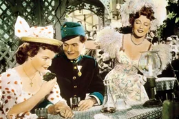 (v.li.): Romy Schneider, Siegfried Breuer jr., Gretl Sch&ouml;rg.