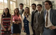 L-R: Andrea Duro als Marie Leduc, Marta Torn&eacute; als Paloma Oliver, Fernando Guallar als Sergio God&oacute;, Marta Hazas als Clara Montesinos, Javier Rey als Mateo, Adri&aacute;n Lastra als Pedro Infantes, Lloren&ccedil; Gonz&aacute;lez als Jon&aacute;s Infantes.