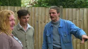 L-R: Charlie Dimmock, Harry Rich, David Rich