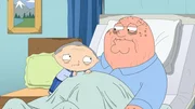 Stewie Griffin (l.); Peter Griffin (r.)