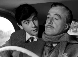 MDR Fernsehen LIEBE UND GESCHW&Auml;TZ, "Amore E Chiacciere", am Sonntag (09.11.14) um 05:40 Uhr. Paolo (Geronimo Meynier, li.) versucht seinem standesbewussten Vater (Vittorio de Sica) beizubringen, dass er in die Tochter eines Stra&szlig;enfegers verliebt ist.