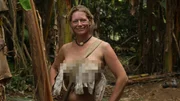 Angela Hammer posing with her new made clothes. Angela Hammer posing with her new made clothes.