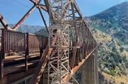 Mala Rijeka Viadukt – Die mit 198 Metern Höhe über dem Talgrund höchste Eisenbahnbrücke Europas. Mala Rijeka Viadukt – Die mit 198 Metern Höhe über dem Talgrund höchste Eisenbahnbrücke Europas.