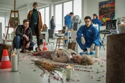 Die SOKOs am Tatort: Dominik Morgenstern (Joscha Kiefer, l.), Resi Schwaiger (Mersiha Husagic, m.) und Dr. Weissenb&ouml;ck (Florian Odendahl, r.).