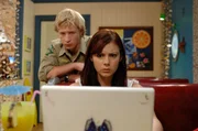 Angus McLaren (Lewis), Brittany Byrnes (Charlotte). Angus McLaren (Lewis), Brittany Byrnes (Charlotte).