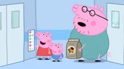 Papa Wutz (re.) muss einen Sack Zement einkaufen, Peppa (li.) und Schorsch (mi.) begleiten ihn. Papa Wutz (re.) muss einen Sack Zement einkaufen, Peppa (li.) und Schorsch (mi.) begleiten ihn.