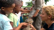 Obwohl die Kinder der Harnas-Mitarbeiter mitten auf einer Farm wohnen, kommen sie nur wenig mit den Tieren in Ber&uuml;hrung. Eine F&uuml;hrung quer &uuml;ber Harnas soll das &auml;ndern, f&uuml;r mehr Verst&auml;ndnis und N&auml;he sorgen.