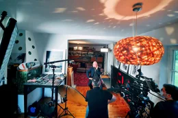 DJ Hell bei den Dreharbeiten