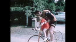 Eddy Merckx mit seiner Tochter.