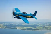 Die Flying Bulls pr&auml;sentieren stolz das neueste Mitglied ihrer Flotte &ndash; die Grumman F8F-2 Bearcat, einen der letzten und leistungsst&auml;rksten jemals gebauten Kolbenmotor-Jagdflugzeuge &ndash; am 12. Juni 2025 in Salzburg, &Ouml;sterreich.