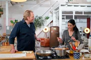 Björn Freitag und Graziella Lindner zeigen Rezepte der italienischen Küche. Björn Freitag und Graziella Lindner zeigen Rezepte der italienischen Küche.