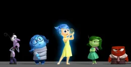 L-R: Angst, Kummer, Freude, Ekel, Wut