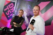 Moderatorin Katharina Kleinfeldt, Max Hopp Moderatorin Katharina Kleinfeldt, Max Hopp