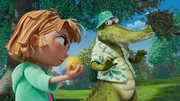 v.li.: Daisy, Mr. Crocodile