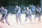 Harold Ramis (Dr. Egon Spengler), Dan Aykroyd (Dr. Raymond Stantz), Bill Murray (Dr. Peter Venkman), Ernie Hudson (Winston Zeddemore).