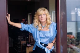 Monica Vitti in ihrer Wohnung in Rom, 1977