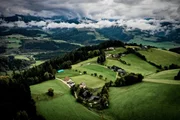 Luftaufnahme Straussenfarm
