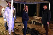 Der Tod eines korrupten Bankchefs stellt Bernd Kofler (Christoph Kohlbacher, li.), Anni Sulmtaler (Anna Unterberger) und Sascha Bergmann (Hary Prinz) vor R&auml;tsel.
