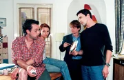 L-R: Peter (Georg Lenz), Andrea (Loretta Pflaum), Christian Böck (Heinz Weixelbraun), Alexander Brandtner (Gedeon Burkhard). L-R: Peter (Georg Lenz), Andrea (Loretta Pflaum), Christian Böck (Heinz Weixelbraun), Alexander Brandtner (Gedeon Burkhard).