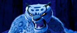 Meister Shifu (unten) sucht nach Mitteln und Wegen, um dem ungelenkigen Pandab&auml;ren Po (oben) die Kunst des Kung Fu-Kampfes beizubringen ...