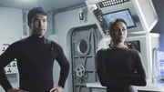 L-R: Adam Noshimuri (Ian Anthony Dale); Tani Rey (Meaghan Rath)