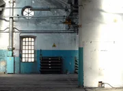Crespi d'Adda, ein Ortsteil der Gemeinde Capriate San Gervasio in der Lombardei. Anichten der ehemaligen Fabrik. Crespi d'Adda, ein Ortsteil der Gemeinde Capriate San Gervasio in der Lombardei. Anichten der ehemaligen Fabrik.