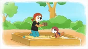 Lukas und Bobo heben einen kostbaren Piratenschatz. Lukas und Bobo heben einen kostbaren Piratenschatz.