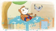 Hallo Taube! Ein Ritt auf der Wasserfont&auml;ne ist fast wie Fliegen.