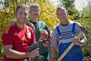 Die Beet-Br&uuml;der (v.l.): Claus, Ralf Dammasch und Ralle.