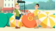 Monsieur Lambert und Papa haben etwas auszufechten &ndash; mit Kricket-Schl&auml;gern.