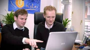 Unister-Gr&uuml;nder Thomas Wagner (links) und Unister-Gesellschafter Daniel Kirchhof