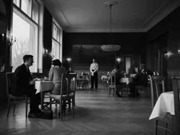 Der Fr&uuml;hst&uuml;ckssaal des Hotels.