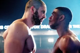 L-R: Viktor Drago (Florian Munteanu) and Adonis Johnson (Michael B. Jordan)