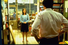 Anna Scott (Julia Roberts, l.); William Thacker (Hugh Grant, r.)