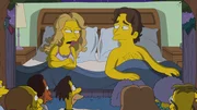 Filme aller Genres werden in Homers Hinterhofkino "Cinema Piratiso" gezeigt, auch Liebes-Schmonzetten mit Leslie Mann (l.) und Paul Rudd (r.) ...