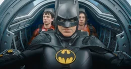 Bruce Wayne/Batman (Michael Keaton, vorne), Barry Allen/The Flash (Ezra Miller)