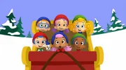 Hinter, v.li.: Nonny, Oona, Deema. Vorne, v.li.: Gil, Bubble Puppy, Molly, Goby.