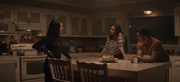 (v.l.n.r.) Lois Lane (Elizabeth Tulloch); Lana Lang Cushing (Emmanuelle Chriqui); Kyle Cushing (Erik Valdez)