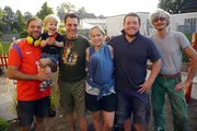 Norderstedt (v.l.): Claus mit Mats, Ren&eacute;, Nadine mit Leni, Henrik und Ralf