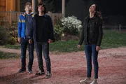 (v.l.n.r.) Jonathan Kent (Jordan Elsass); Jordan Kent (Alex Garfin); Lois Lane (Elizabeth Tulloch)