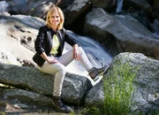 Sabine Dahinden - Moderatorin Dahinden am Gotthard auf der Göschneralp Sabine Dahinden - Moderatorin Dahinden am Gotthard auf der Göschneralp