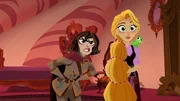 First on the left: Pascal, in the middle: Rapunzel