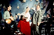 L-R, vorne: Sylvio (Silvio Francesco), Kathrin (Caterina Valente), Pierre (Peter Alexander).