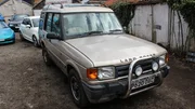 Front view of Land Rover. Front view of Land Rover.