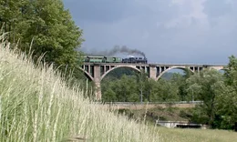 Feistritztalbahn Grub Viadukt.